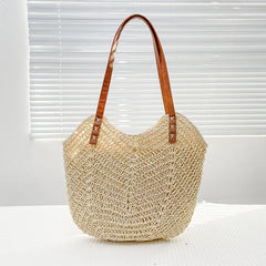 Straw Woven Beach Bags Women Shoulder Bag Lady Summer Travel Handbags Tote