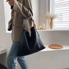 Large Capacity Tote Women Handbags PU Leather Shoulder Messenger Bags