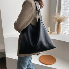 Large Capacity Tote Women Handbags PU Leather Shoulder Messenger Bags