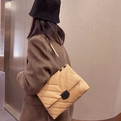Casual Large Capacity Totes PU leather Women Handbag Flap Shoulder Crossbody Bag