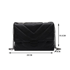 Casual Large Capacity Totes PU leather Women Handbag Flap Shoulder Crossbody Bag