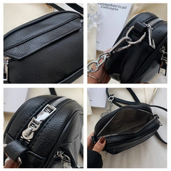 Casual Leather Crossbody Bag Small Square Purse Women Shoulder Bag