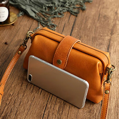 Casual Leather Shoulder Bags Retro Doctor Bag Clutch Crossbody Bag