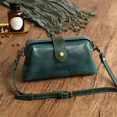 Casual Leather Shoulder Bags Vintage Doctor Clutch Crossbody Bag