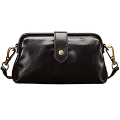 Casual Leather Shoulder Bags Vintage Doctor Clutch Crossbody Bag