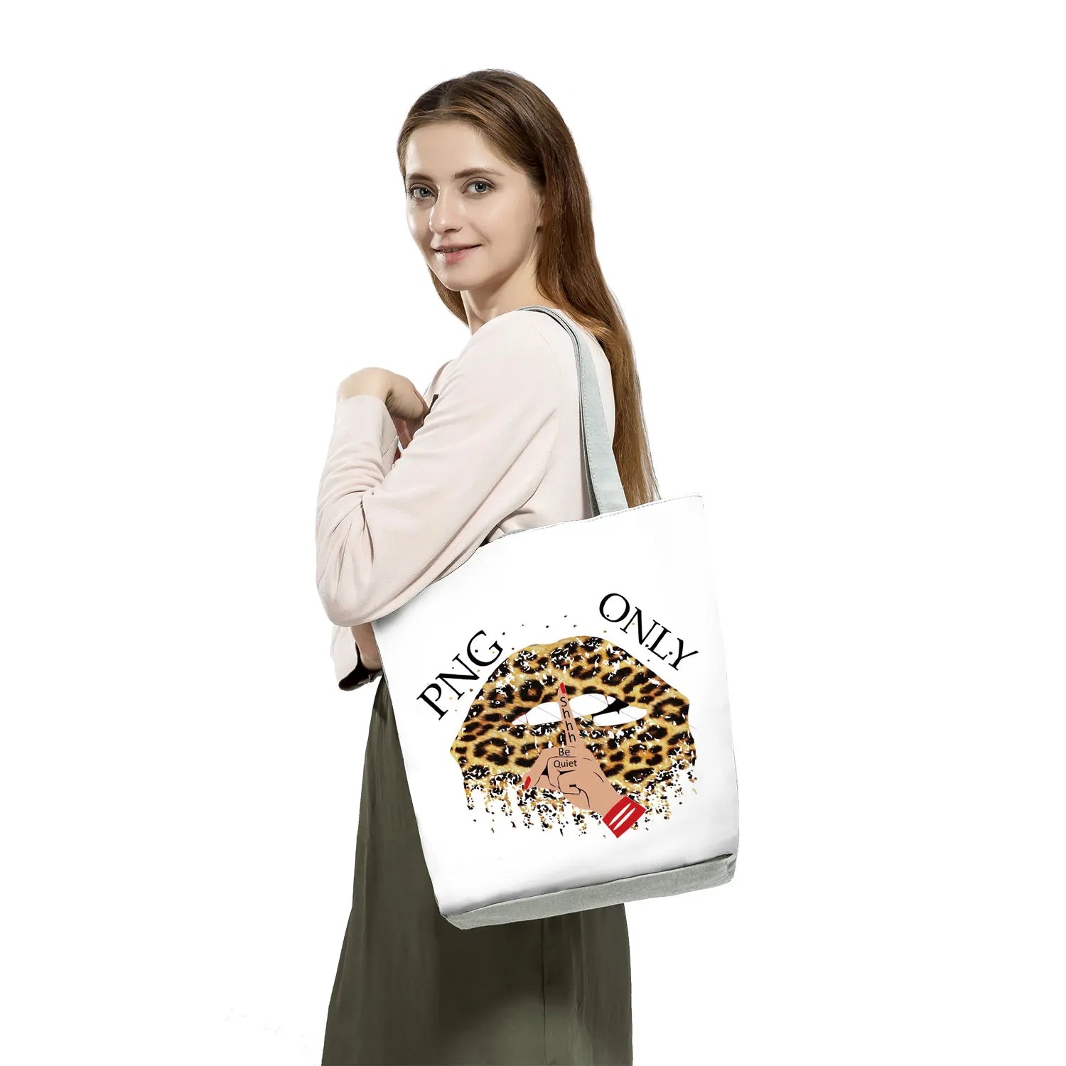 Leopard Shoulder Bag Beach Wear Shopping Bag Reusable Travel Bag