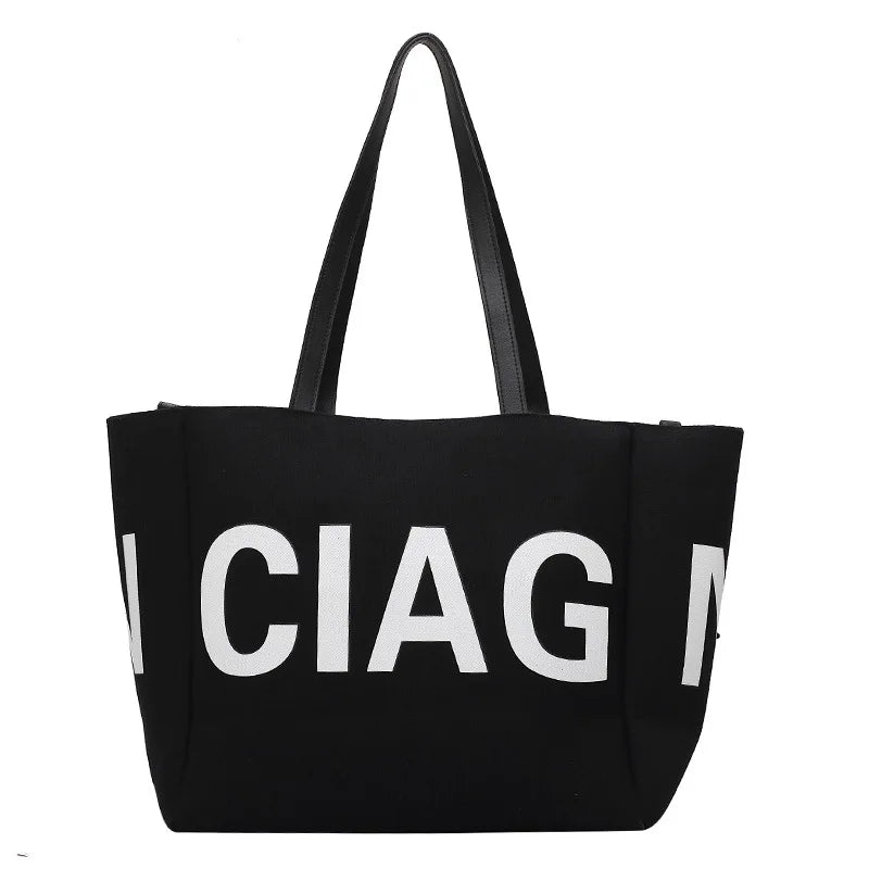 Canvas Shoulder Bag Large Capacity Tote Bag for Women