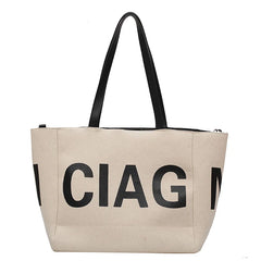 Canvas Shoulder Bag Large Capacity Tote Bag for Women
