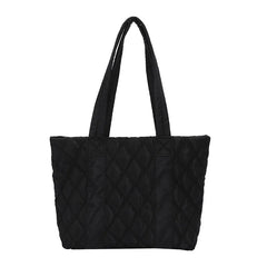 Casual Lingge Quilted Women Shoulder Bags Padded Lady Handbags
