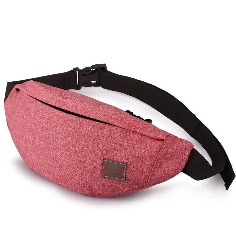 Canvas Fanny Bag Travel Hip Bum Bag Crossbody Bag