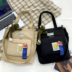 Casual Messenger Bags Men Women Shoulder Bags Cartoon Canvas Handbags