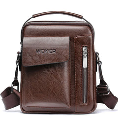 Vintage Men Shoulder Bag Crossbody High Male Handbag Leather Messenger