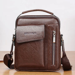 Casual Men Shoulder Bag Vintage Crossbody Bags High Male Bag Leather Handbag