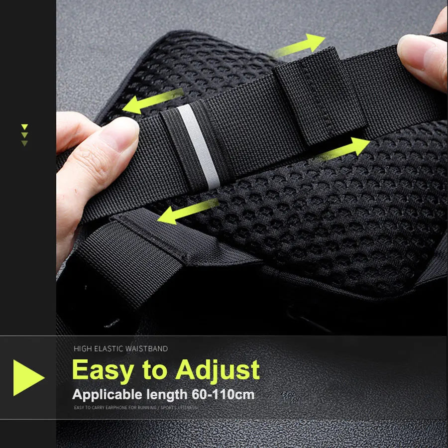 Men Shoulder Chest Bag Waterproof Outdoor Sport Running Cycling Belt Bag