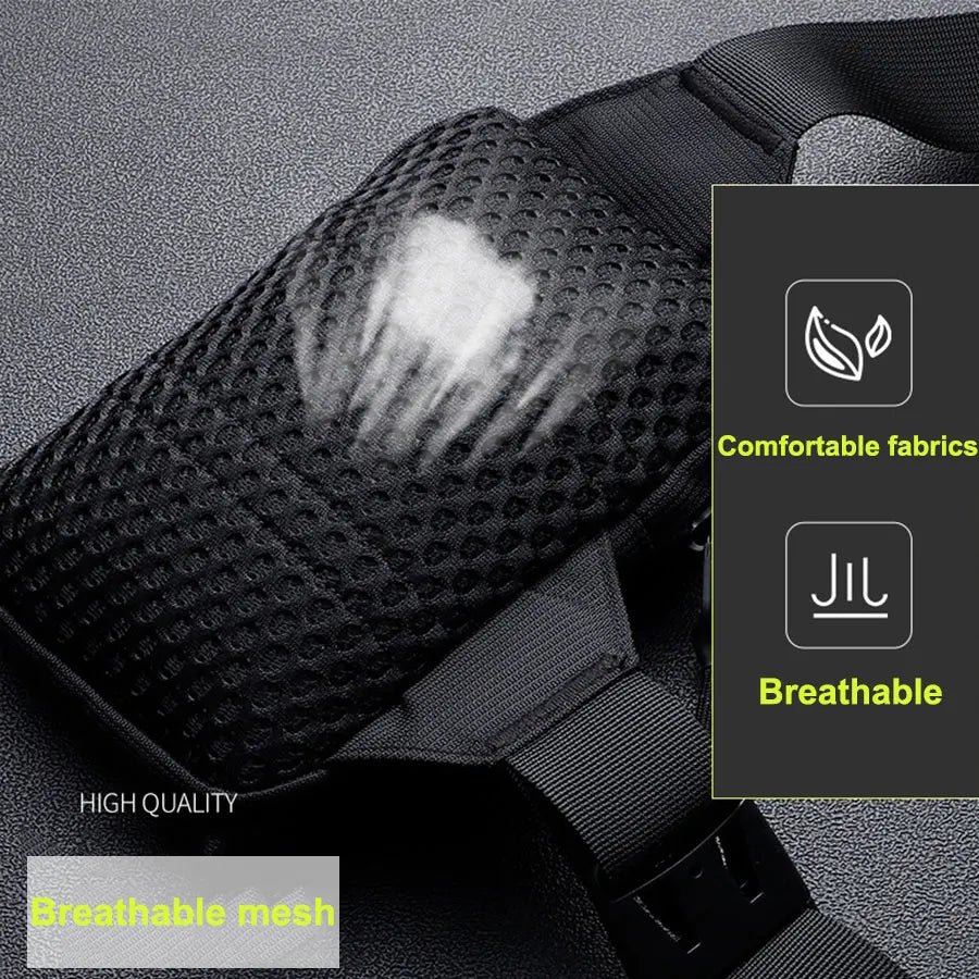 Men Shoulder Chest Bag Waterproof Outdoor Sport Running Cycling Belt Bag