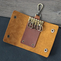Men's Key Box Waist Hanging Key Holder Leather Pocket Key Holder Wallet