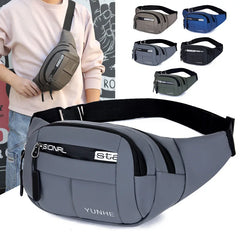 Men's Waterproof Chest Bag Fanny Pack Oxford Cloth Waist Bag