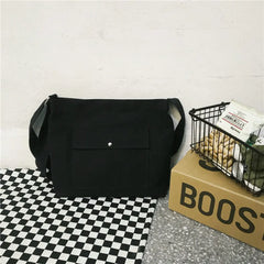 Retro Canvas Shoulder Bag for Men and Women