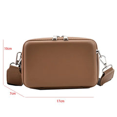 Women's Casual Messenger Leather Bag - Crossbody Tote Satchel