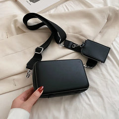 Women's Casual Messenger Leather Bag - Crossbody Tote Satchel