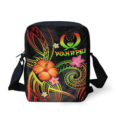 Mini Crossbody Bag Pohnpei Polynesian Samoan Hibiscus Women Shoulder Ba