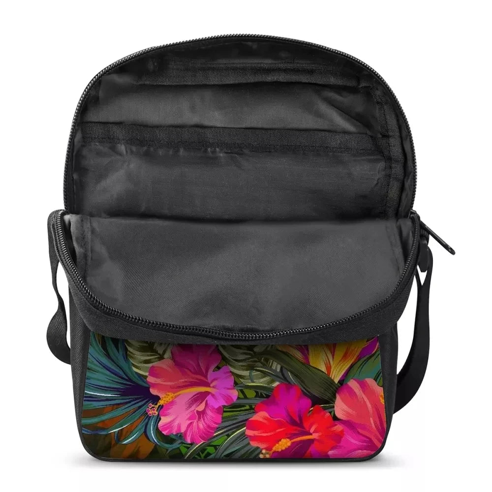 Mini Crossbody Bag Pohnpei Polynesian Samoan Hibiscus Women Shoulder Ba
