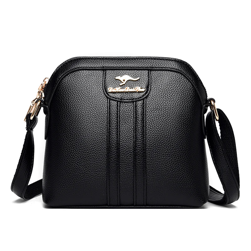 Casual High PU Leather Shoulder Bag Ladies Messenger Bag Wallet
