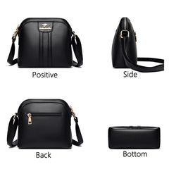 Casual High PU Leather Shoulder Bag Ladies Messenger Bag Wallet