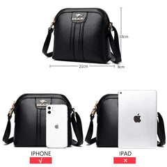 Casual High PU Leather Shoulder Bag Ladies Messenger Bag Wallet