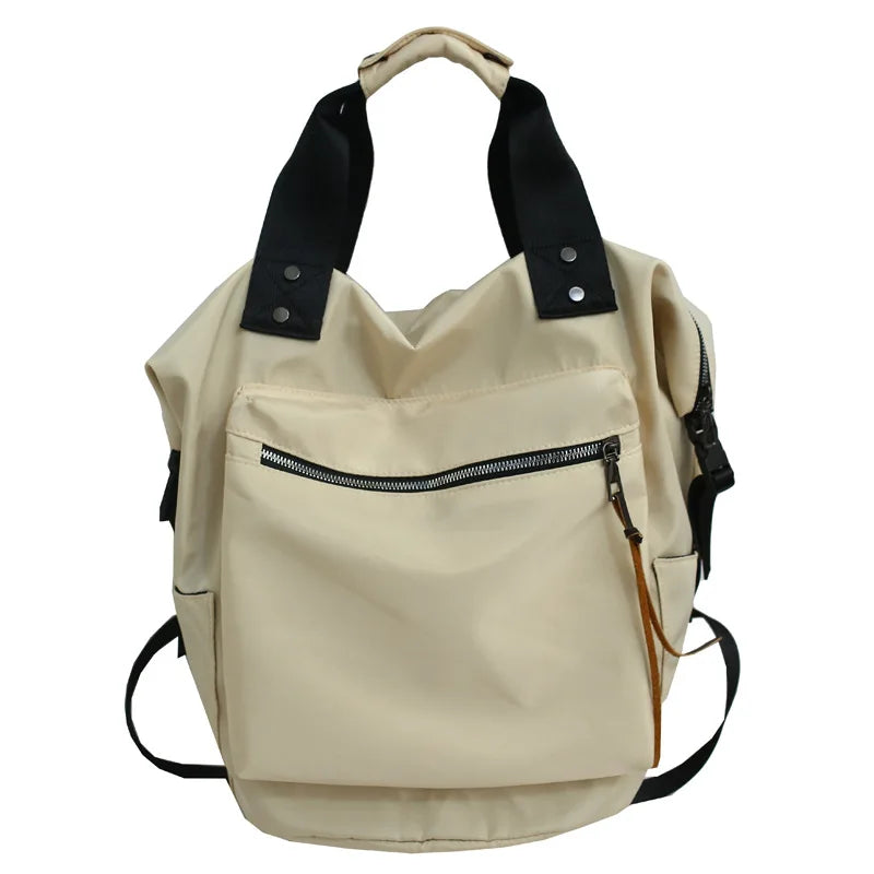 Nylon Backpack Large Capacity Travel Book Bags for Teenage Girls