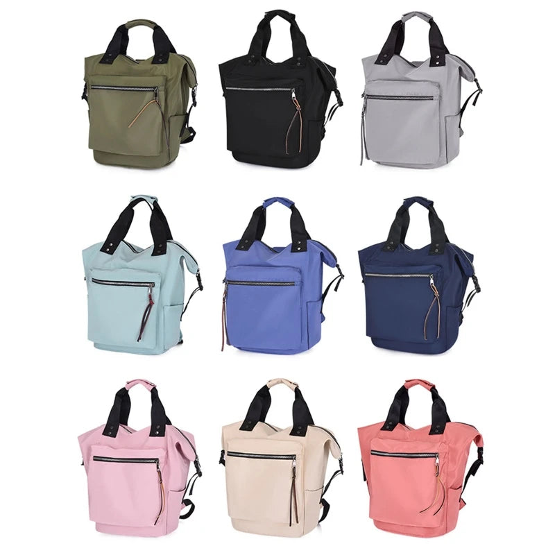 Casual Nylon Backpack Women Large Capacity Travel Book Bags for Teenage Girls