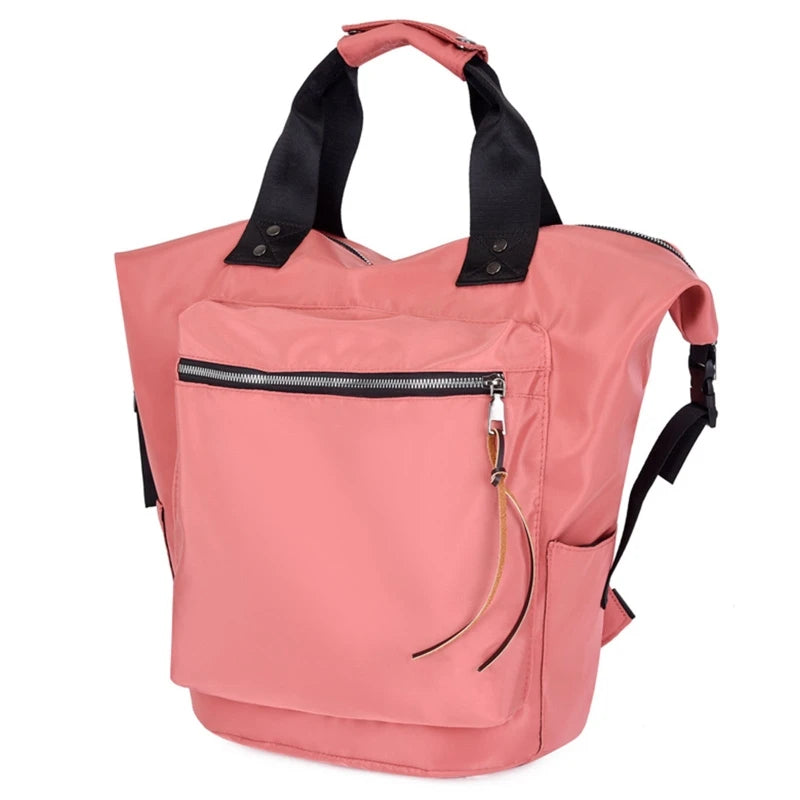 Nylon Backpack Women Large Capacity Travel Book Bags Girls Satchel Handbag