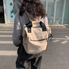 Nylon Backpack Large Capacity Travel Book Bags for Teenage Girls