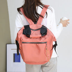 Nylon Backpack Women Large Capacity Travel Book Bags Girls Satchel Handbag