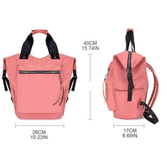 Casual Nylon Backpack Women Large Capacity Travel Book Bags for Teenage Girls