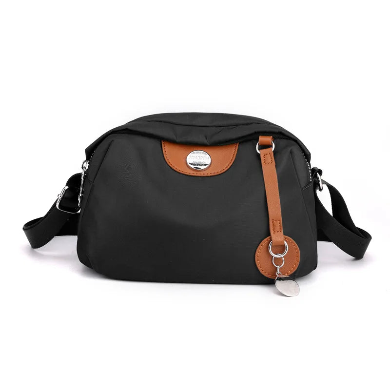 Casual Nylon Crossbody Bag for Women Lady Shoulder Bag Canvas Messenger Small Fe