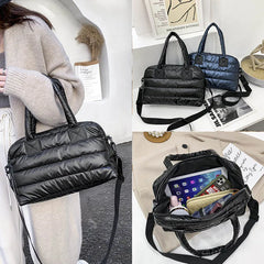 Casual Nylon Crossbody Shoulder Bag Winter High Capacity Lady Cotton Bag