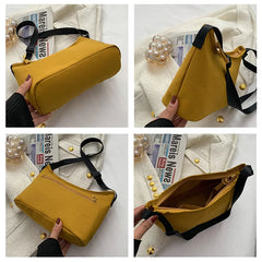 Casual Nylon Crossbody Underarm Bag Ladies Solid Shoulder Messenger Bags