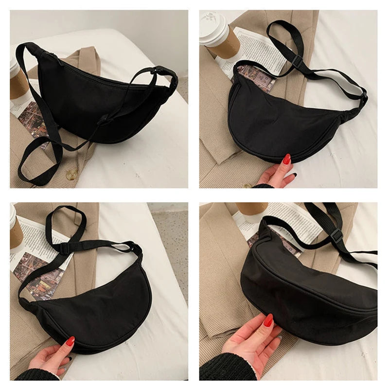 Nylon Hobos Crossbody Bag Large Capacity Tote Lady Travel Shoulder Bags