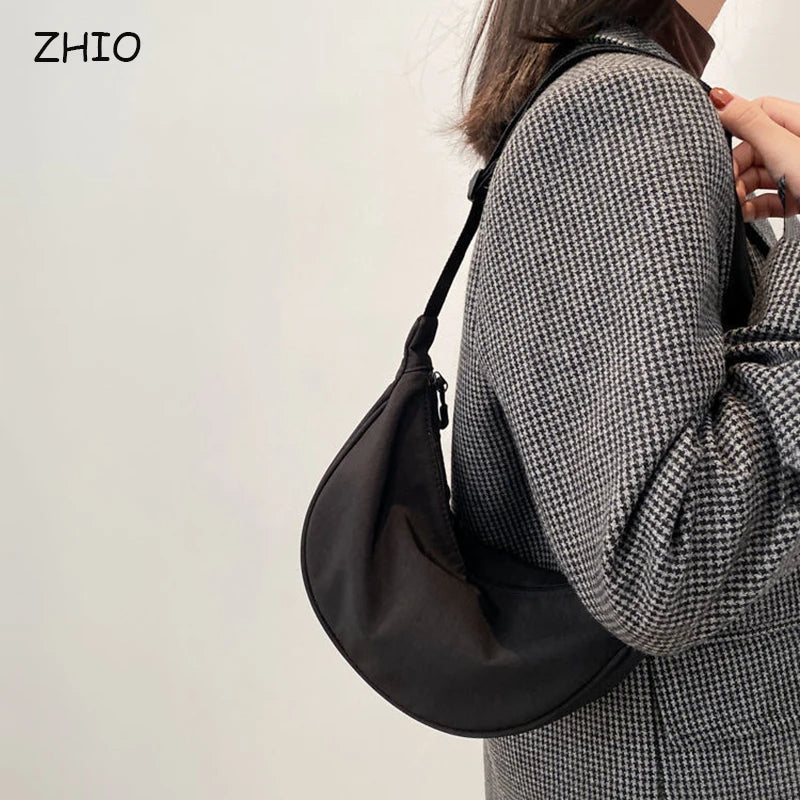 Nylon Hobos Crossbody Bag Large Capacity Tote Lady Travel Shoulder Bags