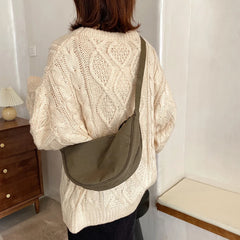 Nylon Hobo Crossbody Bag for Women Large Capacity Tote Lady Travel Shopper Bag