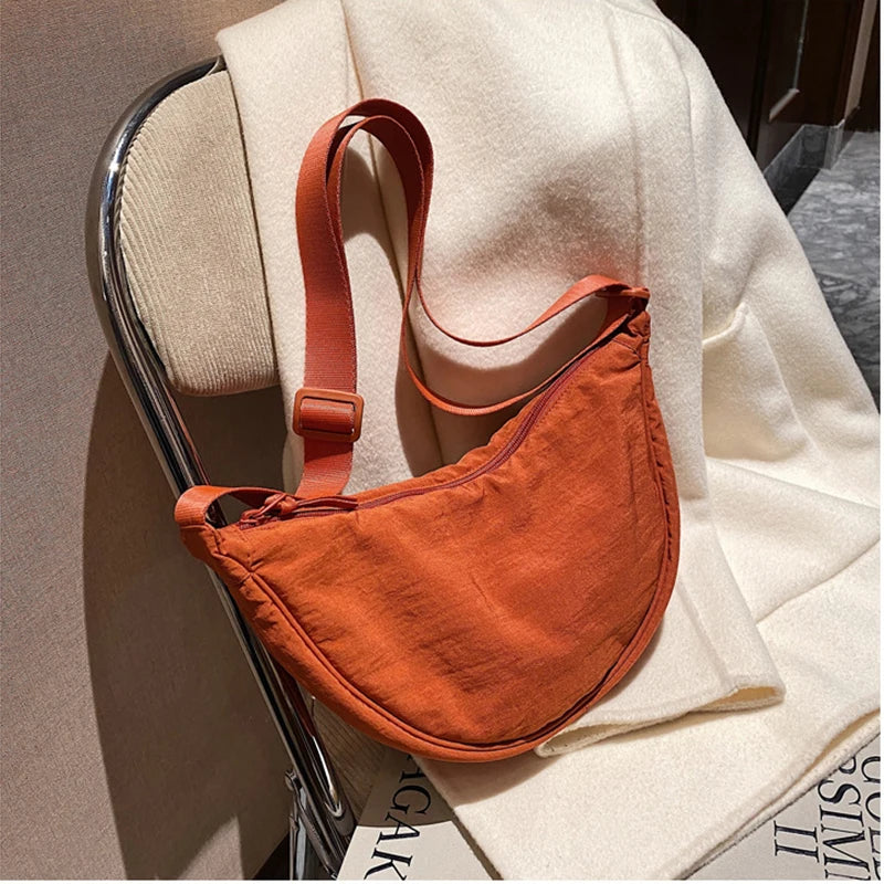 Casual Nylon Hobos Crossbody Bag Large Capacity Tote
