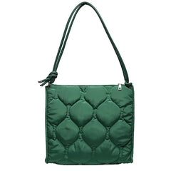 Quilted Padded Women Shoulder Bags Large Capacity Tote