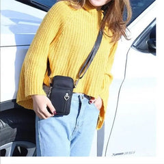 Nylon Shoulder Bag for Women Cellphone Crossbody Small Messenger Handbag