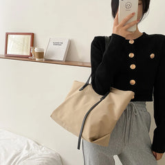 Casual Nylon Waterproof Handbag Women Large Capacity Shoulder Top-handle Bag