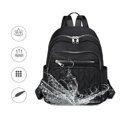 Casual Nylon Women Backpack Waterproof School Bag Girls Teenager Student