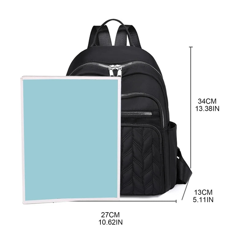 Casual Nylon Women Backpack Waterproof School Bag Girls Teenager Student