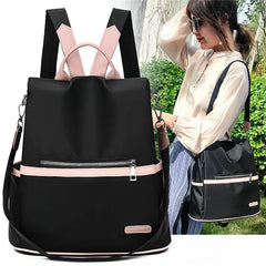 Casual Oxford Backpack Women School Bag Waterproof Nylon School Bags