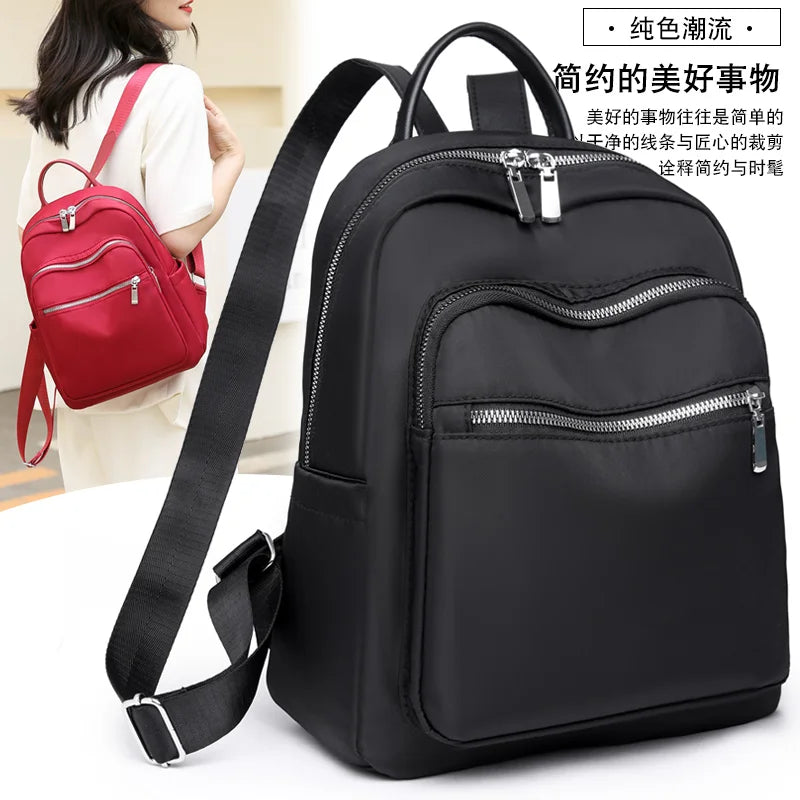 Waterproof Oxford Backpack Women School Bag