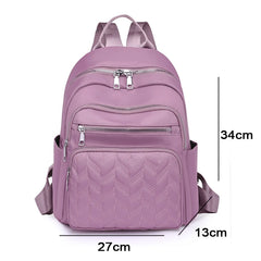 Waterproof Oxford School Backpack Women Travel Bag